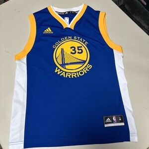 Golden State Warriors Kevin Durant #35 Youth Jersey Medium 10-12 Adidas NBA